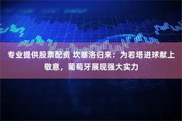 专业提供股票配资 坎塞洛归来：为若塔进球献上敬意，葡萄牙展现强大实力
